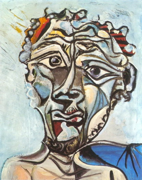 Пабло Пикассо "Голова мужчины." (1971 год)
