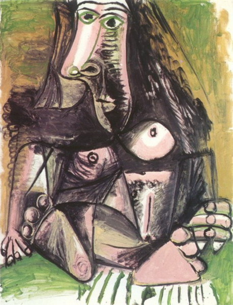 Пабло Пикассо "Сидящая обнаженная 2." (1971 год)