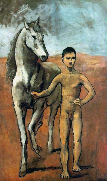 Пабло Пикассо "Мальчик, ведущий лошадь." (1906 год)