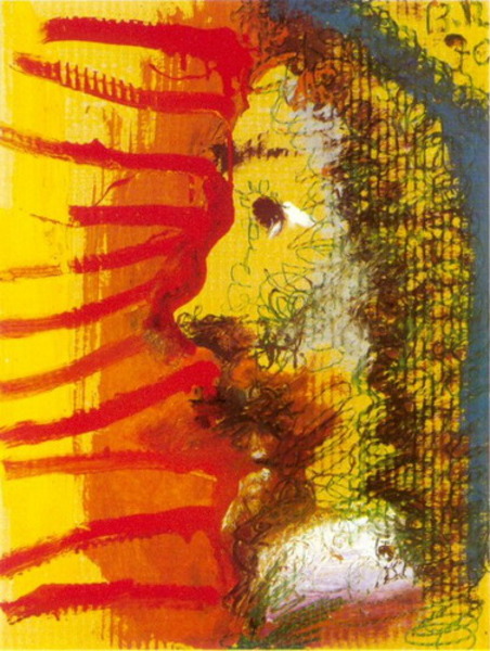 Пабло Пикассо "Голова мужчины в профиль." (1970 год)
