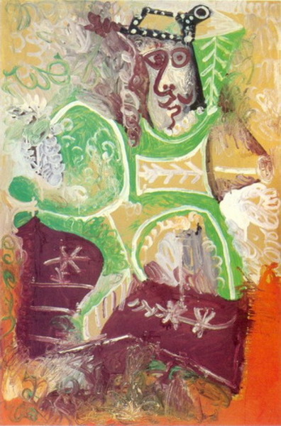Пабло Пикассо "Человек в шляпе." (1970 год)