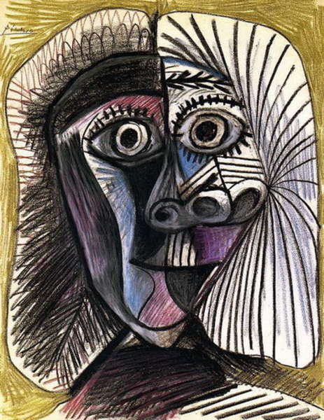 Пабло Пикассо "Голова женщины." (1972 год)