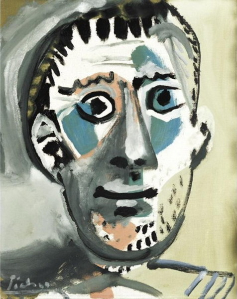 Пабло Пикассо "Голова мужчины." (1965 год)