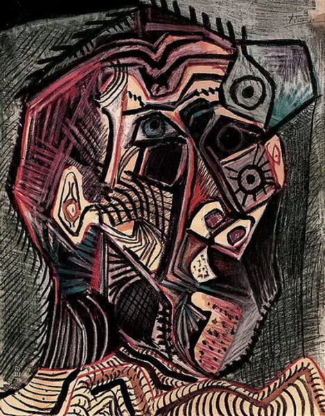 Пабло Пикассо "Автопортрет." (1972 год)