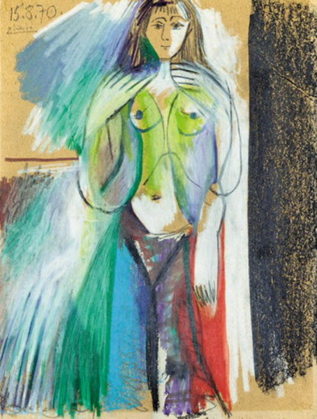 Пабло Пикассо "Стоящая обнаженная." (1970 год)