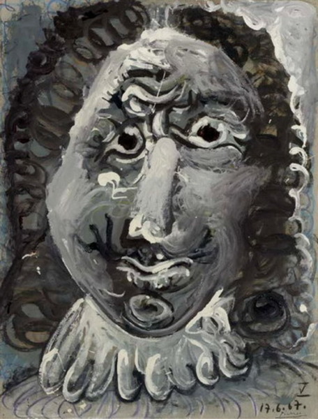 Пабло Пикассо "Голова мушкетера 2." (1967 год)