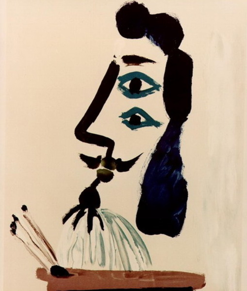 Пабло Пикассо "Художник и его модель." (1967 год)
