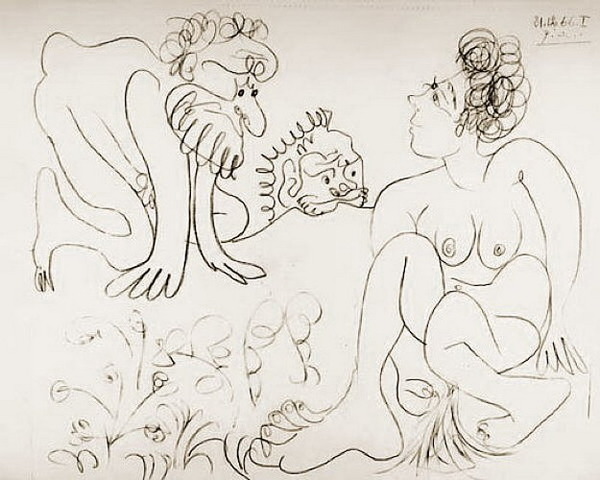 Пабло Пикассо "Сюзанна и старцы 2." (1966 год)