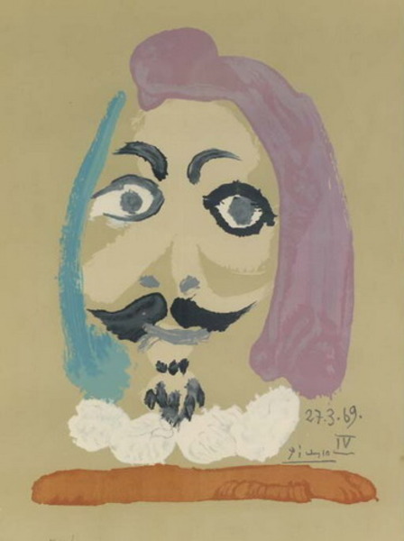 Пабло Пикассо "Бюст мужчины 8." (1969 год)