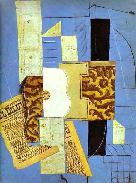 Пабло Пикассо "Гитара." (1913 год)