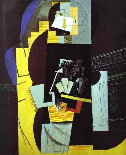 Пабло Пикассо "Картёжник." (1913 год)
