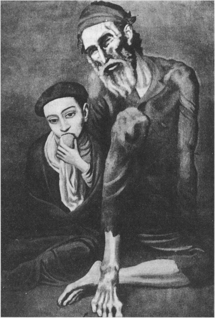 П. Пикассо. Старик нищий с мальчиком. 1903