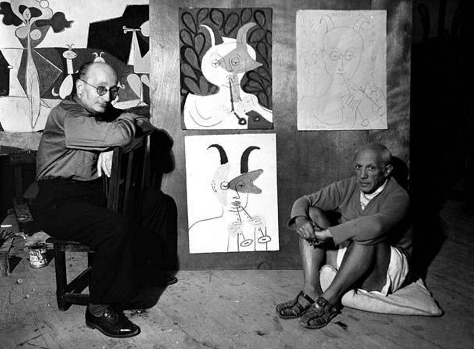 Сабартес и Пабло Пикассо. Фото 1946 г